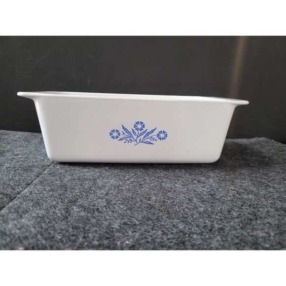 VTG P-315-B Corning Ware Cornflower Blue Bead Loaf 2 Qt Pan. - Picture 3 of 4